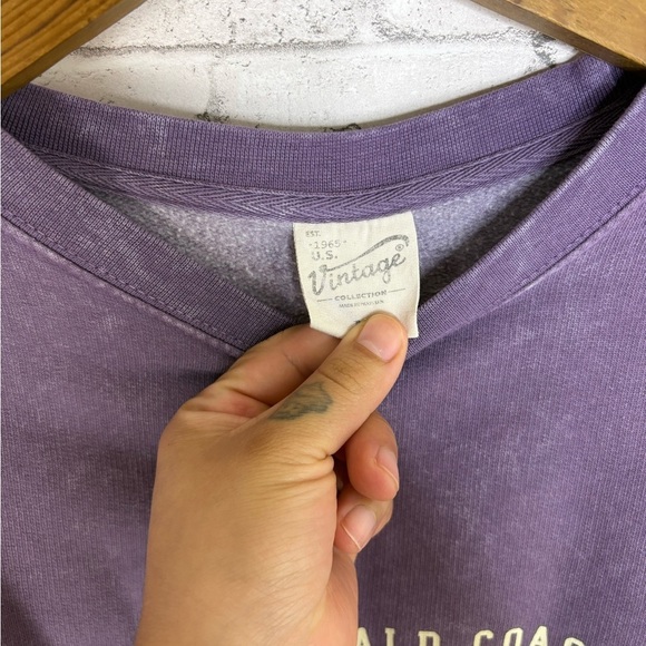 Novelty Destination Destin Florida Purple Tie Dye Crewneck - Picture 3 of 3